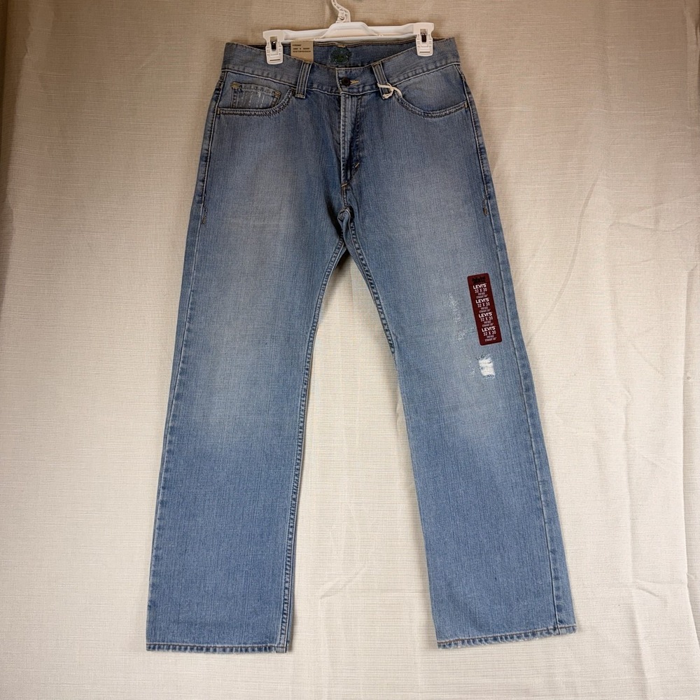 Y2K Levis Eco 539 Vintage Straight Jeans Mens 32x30 Blue Medium Wash Relaxed